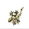 Gecko, Brown, Reptiles, Brown, Hand Made, Thailand Sand Creatures, Toy, Paper Weight, Bean Bag, Cornhole 3" TH8 BB67 view 1