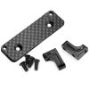 1x Alloy RC Servo Mount Carbon Plate for Axial AXI03004 Capra 1.9 1/10 RC Car view 2