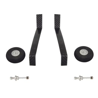 NOBRIM 1 Set Carbon Fiber 50E Landing Gear Wheel Kit DIY Parts for RC Airplane Jet