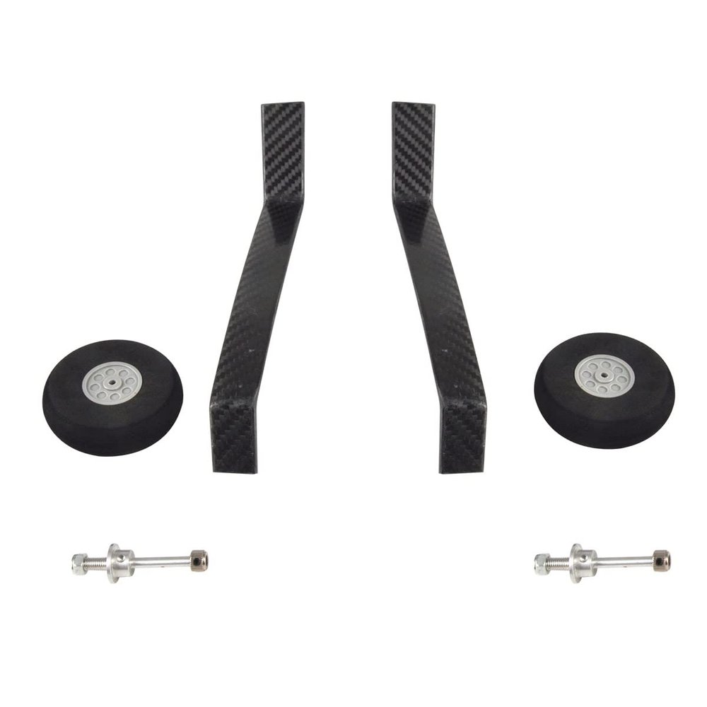 NOBRIM 1 Set Carbon Fiber 50E Landing Gear Wheel Kit DIY Parts for RC Airplane Jet