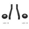 NOBRIM 1 Set Carbon Fiber 50E Landing Gear Wheel Kit DIY Parts for RC Airplane Jet view 1