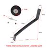 NOBRIM 1 Set Carbon Fiber 50E Landing Gear Wheel Kit DIY Parts for RC Airplane Jet view 2