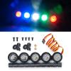 RC 5 LED Light Bar Headlight Roof Light Lamp for Axial Scx10 90046 TRX4 D90 1/10 RC Crawler Car (Multicolor Light) view 4