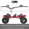 Carbon Fiber LCG Chassis Set for 1/10 RC Crawler SCX10 Lower Center of Gravity DIY Upgrade Lightweight Thickened Upgrade Frame view 3
