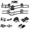 Carbon Fiber LCG Chassis Set for 1/10 RC Crawler SCX10 Lower Center of Gravity DIY Upgrade Lightweight Thickened Upgrade Frame view 4