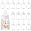 36 Pcs 3.5 Inch Baby Bottle Shower Favor Mini Plastic Candy Bottle Clear Bottles for Baby Shower Mini Feeding Candy Box for Party Favor Gift Decor(White) view 1
