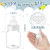 36 Pcs 3.5 Inch Baby Bottle Shower Favor Mini Plastic Candy Bottle Clear Bottles for Baby Shower Mini Feeding Candy Box for Party Favor Gift Decor(White) view 2