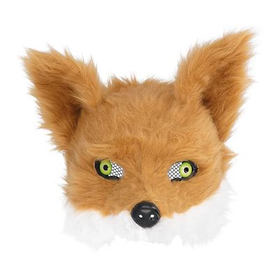 Boland 56764 Fox with Plush Face Mask, Half Mask, Animal Mask for JGA and Carnival, Fancy Dress Costumes