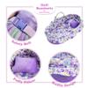 June Garden Cozy Dream Doll Bassinet - Baby Doll Portable Carrier - Fits for American Girl Dolls up to 18" - Soft Pillow & Safety Buckle Included - Purple view 4