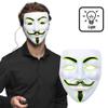 Boland 10460 - LED Mask for Costume, with Lighting, Face Mask, Fancy Dress Costume for Halloween, Accessory for Halloween Costume view 2