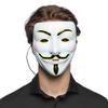 Boland 10460 - LED Mask for Costume, with Lighting, Face Mask, Fancy Dress Costume for Halloween, Accessory for Halloween Costume view 4