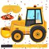 Aoriher Construction Dump Truck Piata with Blindfold and Bat Construction Party Supplies Tractor Excavator Piata for Birthday Decor(Bulldozer) view 1