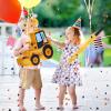 Aoriher Construction Dump Truck Piata with Blindfold and Bat Construction Party Supplies Tractor Excavator Piata for Birthday Decor(Bulldozer) view 4