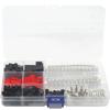 TECKEEN 105Pcs Servo Plug Male Female JST JR Connector Crimp Pin Wire for RC Car Boat view 1