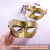 Yunsailing 40 Pcs Masquerade Mask Bulk Vintage Mardi Gras Masks Antique for Venetian Ball Carnival Cosplay Performance Prop(Gold) view 2