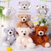 12 Pcs 14 Inch Valentine's Day Bear Stuffed Animal Bulk Gifts Bulk Soft Plush Stuffed Bear for Bridal Anniversary Centerpiece Baby Shower Party Favor view 4