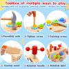 Mgtfbg Kids Tool Set - 29 PCS Wooden Toddler Tool with Box, Montessori STEM Educational Pretend Play Construction Toy for 2 3 4 5 6 Year Old Boys Girls, Best Birthday Gift view 3