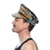 Boland 33030 Rainbow Hat with Gemstones, Rivets and Sequins, Hat for Fancy Dress Costumes, JGA and Carnival view 4
