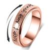 LuckyAmor Fidget Rings Women for Anxiety Rings:Stainless Steel Fidget Rings for Men Spinner Ring Personalized Inspirational Fidget Ring for Anxiety Rings view 1