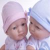 Berenguer Boutique Realistic La Newborn 12.5" Washable Vinyl Twins | Blue and Pink Themed Gift Set with Reusable Diaper, Caps, Shirts, Pacifier, Bottles and Birth Certificate - JC Toys view 2