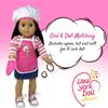 Kids Baking Set with Apron, My Lil Chef Hat for Dress Up, Oven Mitt, Kids Easy Bake Recipe Book, & Cooking Toys, | Mini 18 Inch Doll Apron Set Included | Girls Baker Outfit & Kitchen Toys for 3+ view 3