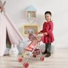 My First Baby Doll Stroller for Toddlers 3 Year Old Girls, Little Kids | Toy Stroller with Bottom Storage Basket, Foldable Frame, Canopy, Seatbelt view 2