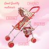 My First Baby Doll Stroller for Toddlers 3 Year Old Girls, Little Kids | Toy Stroller with Bottom Storage Basket, Foldable Frame, Canopy, Seatbelt view 3