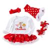 Reborn Baby Doll Clothes Sets Christmas Style Baby Dolls Clothes 4 Pieces Sets for 20-24 inch Reborn Doll Girl Clothing Newborn 0-3 Months Accesories Outfits view 1