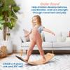 ECR4Kids Balance Board with Felt Base, Montessori Toy, Blue view 3