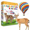 My Touch and Feel English Spanish Bilingual Picture Double Sided Sensory Flash Cards for Infant, Toddlers, Kids, Learn Animals, Fruits, and Vehicles, Fun Learning and Educational Flashcards view 1