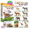 My Touch and Feel English Spanish Bilingual Picture Double Sided Sensory Flash Cards for Infant, Toddlers, Kids, Learn Animals, Fruits, and Vehicles, Fun Learning and Educational Flashcards view 2
