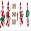 The Elf on the Shelf Holiday Outfit Accessory Value Pack - 3 Different Sets in One - Baker Set with Apron, Spatula, Mixing Bowl, Two Piece Party Skirt, and Donut PJ Set view 1