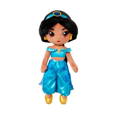 Disney Store Official Princess Plush Doll, Jasmine from Aladdin, Medium 14 Inches, Soft Plushy with Embroidered Features, Princess Toys for Girls, Disney Dolls, Stuffed Animals for Girls