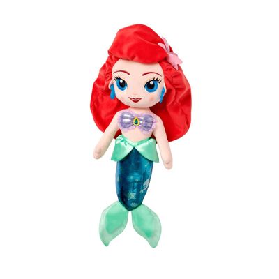 Disney Store Official Princess Plush Doll, Ariel from The Little Mermaid, Medium 14 Inches, Soft Plushy with Embroidered Features, Princess Toys for Girls, Disney Dolls, Stuffed Animals for Girls