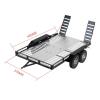 Powerhobby 1/10 CNC Machined Dual Axle Scale Truck Trailer Rock Crawler Silver view 2