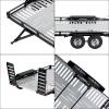 Powerhobby 1/10 CNC Machined Dual Axle Scale Truck Trailer Rock Crawler Silver view 3