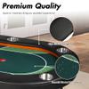 DC DICLASSE Folding Poker Table for 8 Player, Card Table with Cup Holder,Casino Leisure Table Top Texas Hold 'Em Poker Table for Blackjack Board Game,Green Speed Felt view 2