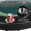 DC DICLASSE Folding Poker Table for 8 Player, Card Table with Cup Holder,Casino Leisure Table Top Texas Hold 'Em Poker Table for Blackjack Board Game,Green Speed Felt view 3