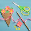 ELECKEY Left Handed Scissors for Kids 5.75",Lefty Soft Touch Pointed School Student Scissors, Blunt, 2 Pack (Green) view 2
