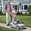 Step2 Whisper Ride Cruiser Kids Push Car, Ride On Toy, Stroller Substitute, Includes Seat Belt & Horn, Made of Durable Plastic, Max Weight 50 lbs., For Toddlers 1.5-4 Years Old, Gray view 3