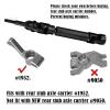 RCMYou RC Upgrades Part for 1/10 Stampede VXL 4X4,Rustler VXL 4X4,Slash VXL 4X4 Platinum Ultimate,Hoss VXL 4X4 4WD,Stainless Steel Drive Shaft CVD Front Rear #45 Drive Shaft with Hex,Black view 4