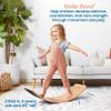 ECR4Kids Balance Board with Felt Base, Montessori Toy, Black view 3