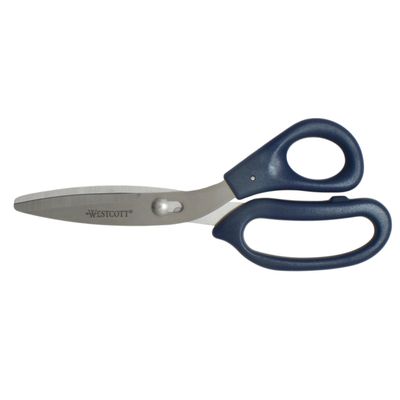 Westcott 8" Power Pivot Stainless Steel Hard Handle High-Leverage Crafting and Fabric Scissors