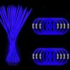 NUDALA 200 Pcs Blue Glow Sticks Bracelet Necklaces Bulk Glow in The Dark Party Supplies 8 Light Stick Pack with Connectors for Easter 4th of July Party Favors Christmas Birthday Carnival view 1