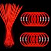 200 Pcs Red Glow Sticks Bracelet Necklaces Bulk Glow in The Dark Party Supplies 8 Light Up Stick with Connectors for Christmas Valentine's Day Easter 4th of July Party Favors Birthday Carnival view 1