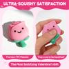 28 Pack Valentines Day Cards with Mochi Squishy Fidget Toys for Kids, Cute Kawaii Squishies Classroom Valentine Exchange Set, School Party Favors, Stress Relief Fidget Toy view 4