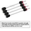 RCMYou RC Upgrades Part for 1/10 T-Maxx/Revo/E-Maxx(First Generation),Drive Shaft Axles Front Rear #45 Steel Driveshafts CVD Upgrades Parts Hop-up,Replace #5451R,4-Pack,Black (More Powerful) view 3