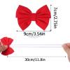 12 PCS Baby Headbands Elastics Hairbands Girls Headbands with Bows Infant Toddler Headwrap Stretchy Hair Bows Hair Accessories for Newborn Infant Toddler Child Hair Accessories view 2