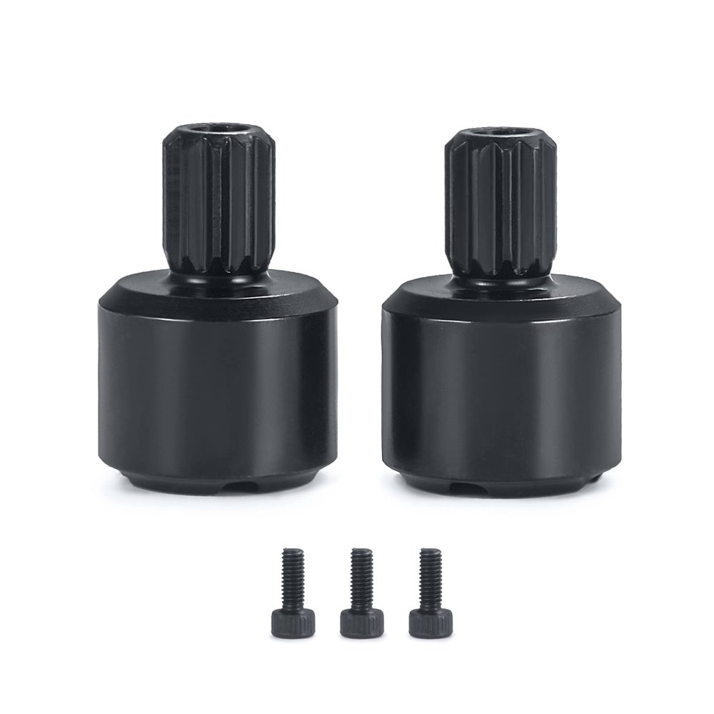 AXSPEED 2pcs/Set Black Heavy Duty Drive Cup 2-Slots Design for 1/5 TRX X-MAXX 8S 7754X RC Truck Upgrade Parts