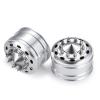 2pcs Metal Front Wheel Rims Bearing Hubs for Tamiya 1/14 Trailer Tractor Truck Climbing RC Upgrade Parts view 1